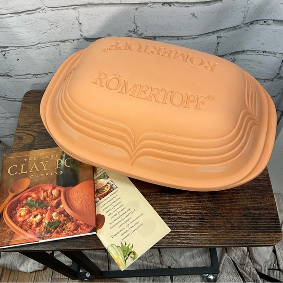 Romertopf Kitchen Romertopf Large Oval Clay Roasting Pan Poshmark